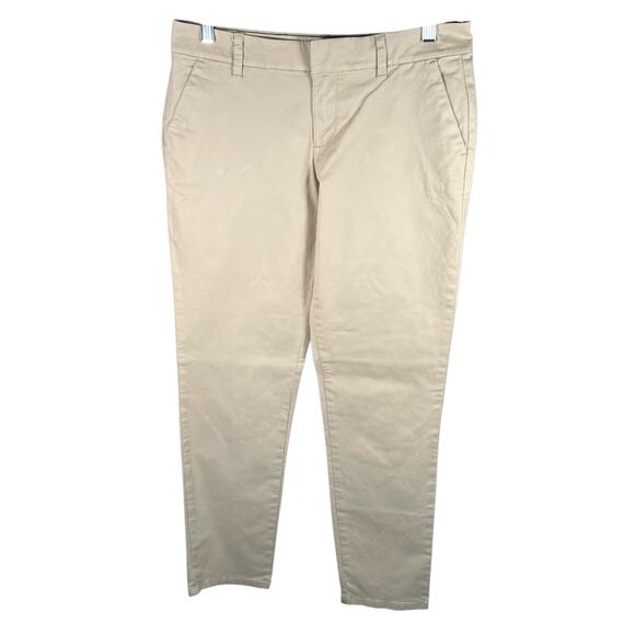 Tommy Hilfiger Hampton Chino Pants Womens 4 Stretch Slim Fit Beige Khaki Casual - Picture 1 of 14